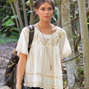 Free People Lace Top